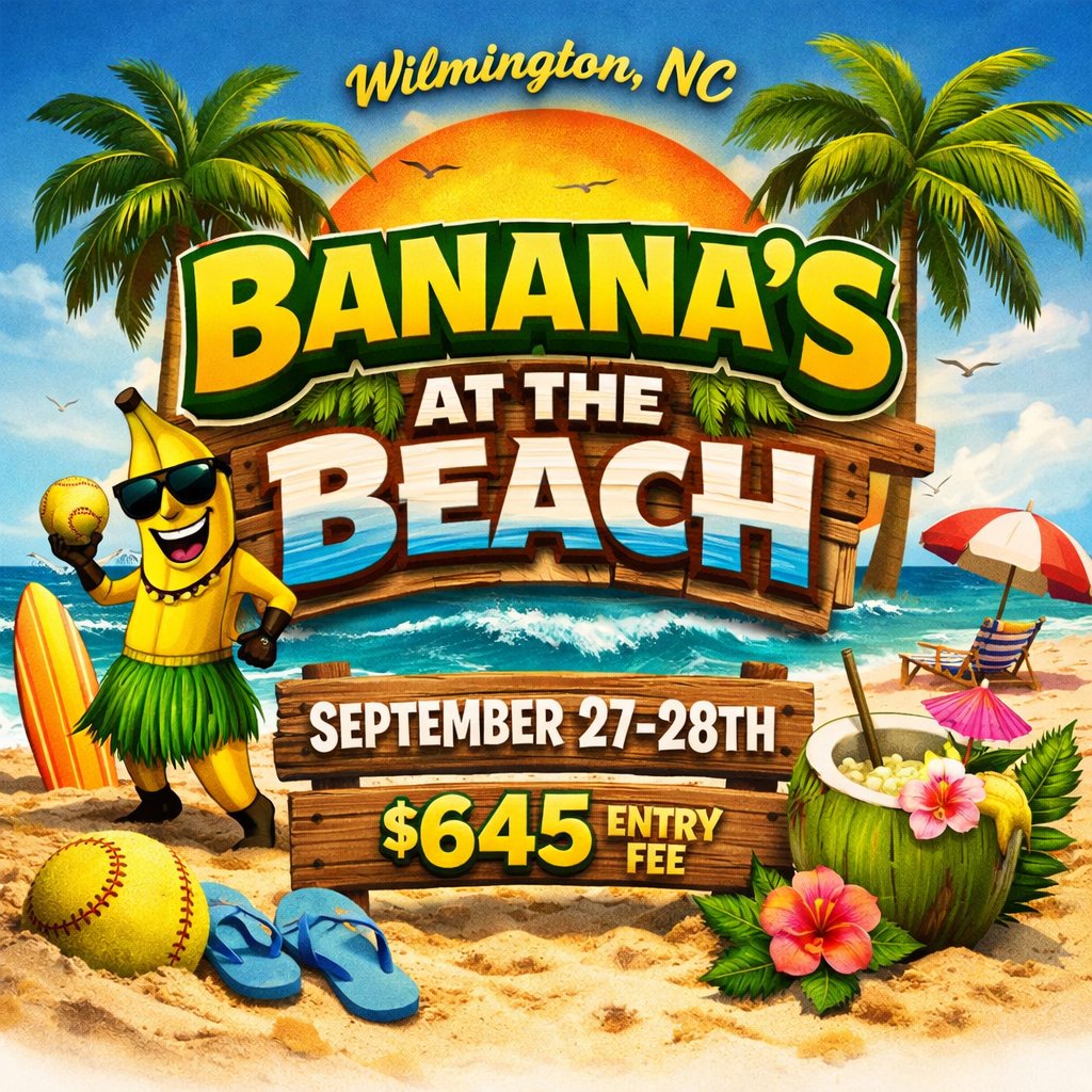 TierOneFP's tweet photo. 🍌🔥 FALL BANANA SERIES IS HERE… AND IT’S BUILT DIFFERENT 🔥🍌

This fall, we’re bringing the Banana Bash experience to THREE locations…

👉 Same energy
👉 Same chaos
👉 Same competition

🎧 DJ + music all day
👕 T-shirt giveaways & Banana Upgrades
🎤 “Say It or Spray It” (win the BIG chain)
💃 Team dance battles & on-field competitions
🍌 Rope Drop to kick off the weekend
🔥 Non-stop energy from first pitch to final out

And yeah… we’re still playing some pretty good softball too 😏

⚡ Fast-paced games
⚡ Built Different format
⚡ Competitive Sunday bracket

📍 CHOOSE YOUR LOCATION

🌴 Bananas at the Beach – Wilmington, NC
👉 https://t.co/LxuVVBMIvq

🔥 Big Banana Bash – Florence, SC (Oct 17–18)
👉 https://t.co/k70evq87Hp

🌊 Banana Breakers – Virginia Beach, VA (Oct 31–Nov 1)
👉 https://t.co/WXH0D6pfDW

🚨 These events WILL sell out

If you’ve played in one before — you already know.
If you haven’t — now’s your chance.

💥 Come for the games.
🍌 Stay for the experience.

#BananaBash #BuiltDifferent #TierOneFastpitch #USASoftball #FallSoftball #TravelBall #SoftballLife #GameDayEnergy