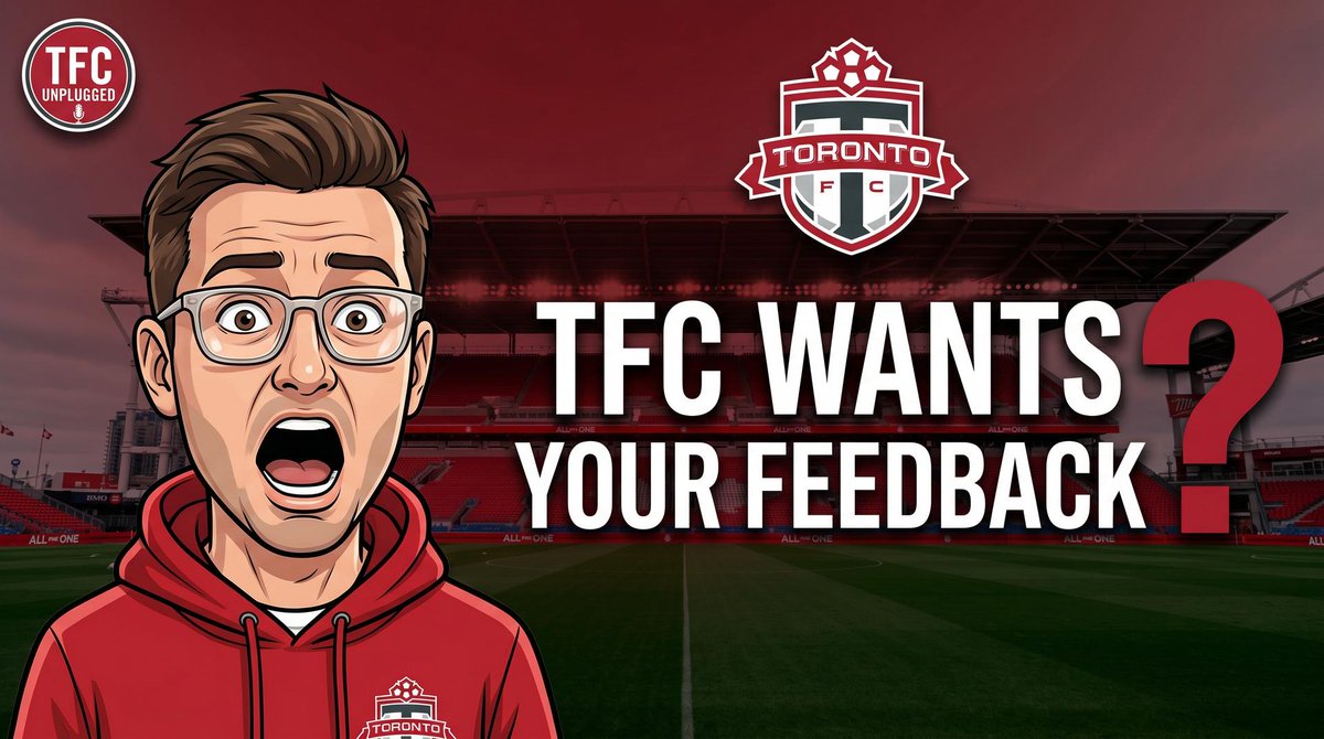 TfcUnplugged's tweet photo. 🚨 @TorontoFC  sent season ticket holders a survey. 
So we answered it. All of it. 😤
New episode is LIVE 👇
https://t.co/4qGB9yTOds
#TFClive
#TorontoFC #TFC #MLSSoccer #TFCUnplugged https://t.co/MRrykMN6XT
