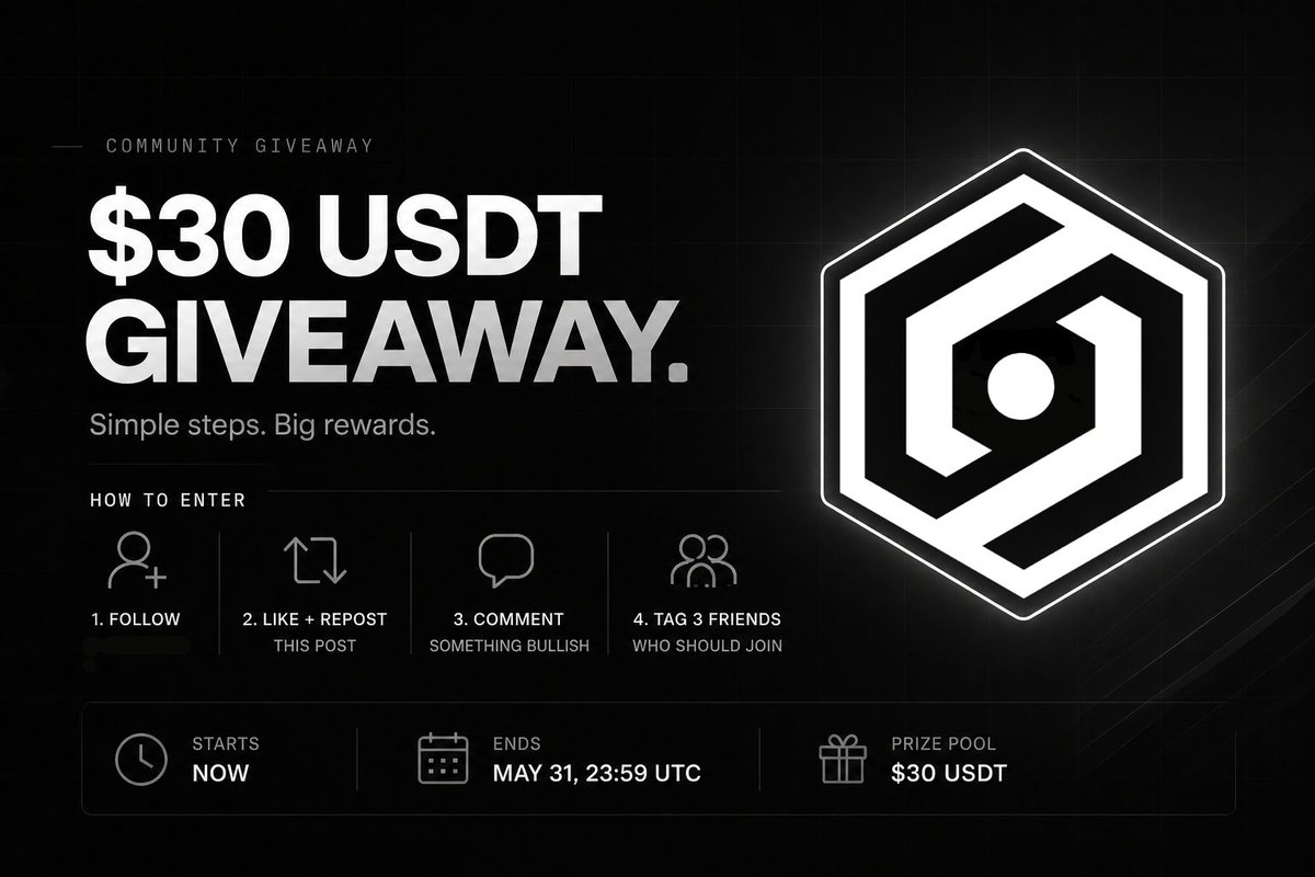 orbinumnetwork's tweet photo. 🚨 $30 USDT GIVEAWAY 🚨

We’re kicking off a community giveaway starting now.

💸 Prize Pool: $30 USDT

HOW TO ENTER:
⚡ Follow @orbinumnetwork
⚡ Like + Repost this post
⚡ Comment something bullish about our project
⚡ Tag 3 friends who should discover us early

🔥 More activity = more visibility = better chance to win

⏳ Starts now
📅 Ends May 31 — 23:59 UTC

🏆 Winners announced within 24h after closing
💰 Rewards sent within 48h

Thank you for being early. Let’s grow this together 🚀

💠 JOIN US
Discord -> https://t.co/h6Ogq2Dgwm
Telegram -> https://t.co/cBKPuq0eej

#Blockchain #Airdrop #Orbinum #Privacy #Testnet #Giveaway