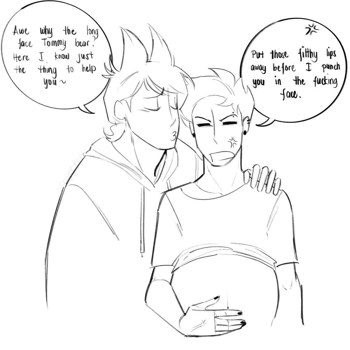 crispy_rices's tweet photo. preg tom 
#eddsworld https://t.co/9wQfnaNkgb