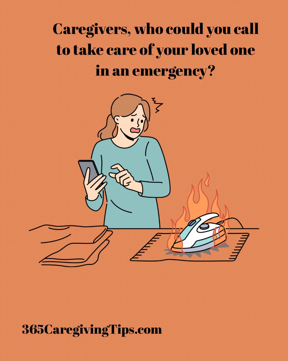365CareTips's tweet photo. If you have a small emergency, not the kind that requires evacuation, who could you call to help you out if you needed it? The time to figure that out is now, before you have the emergency. #caregiving https://t.co/0zkkvpenyJ