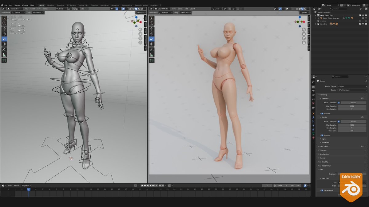 isheepy01's tweet photo. Blender Rig ➔ OpenPose ➔ Flawless AI Character. 🎯

Speed up workflows with the Body Chan Posable Figure. Optimized for ControlNet &amp; AI pipelines.

BLEND &amp; FBX. 👉 https://t.co/LQe5RVTz1t
#3DModel #OpenPose #AIArt #CGTrader https://t.co/DfTclpk6IM