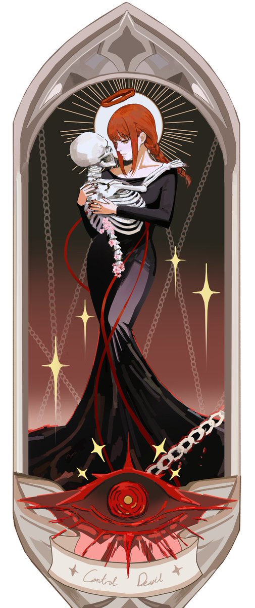 mymzidraws's tweet photo. Day 4 Makima as Lunar Arcanum XIII: Death https://t.co/inXiPiPn7I