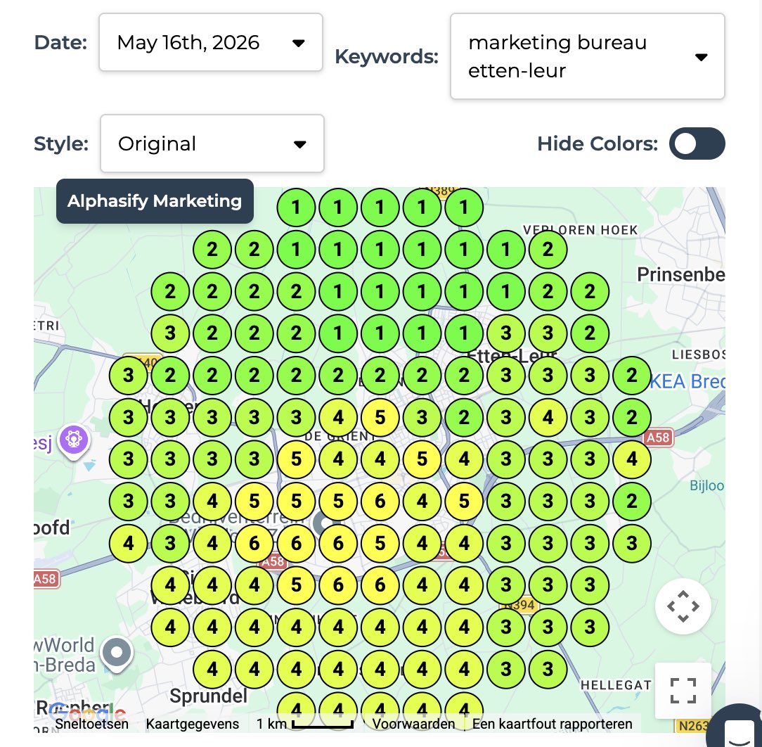 sander_vanhoof's tweet photo. Currently doing great in my own Google Maps ranking when you search for marketing bureau in my home town.

On average, I rank top 3 on every day and nr. 1 on Sundays (I’m the only one that works on a Sunday apparently).

Now it’s time to take over nearby cities!💪 https://t.co/oZYAxwebSb