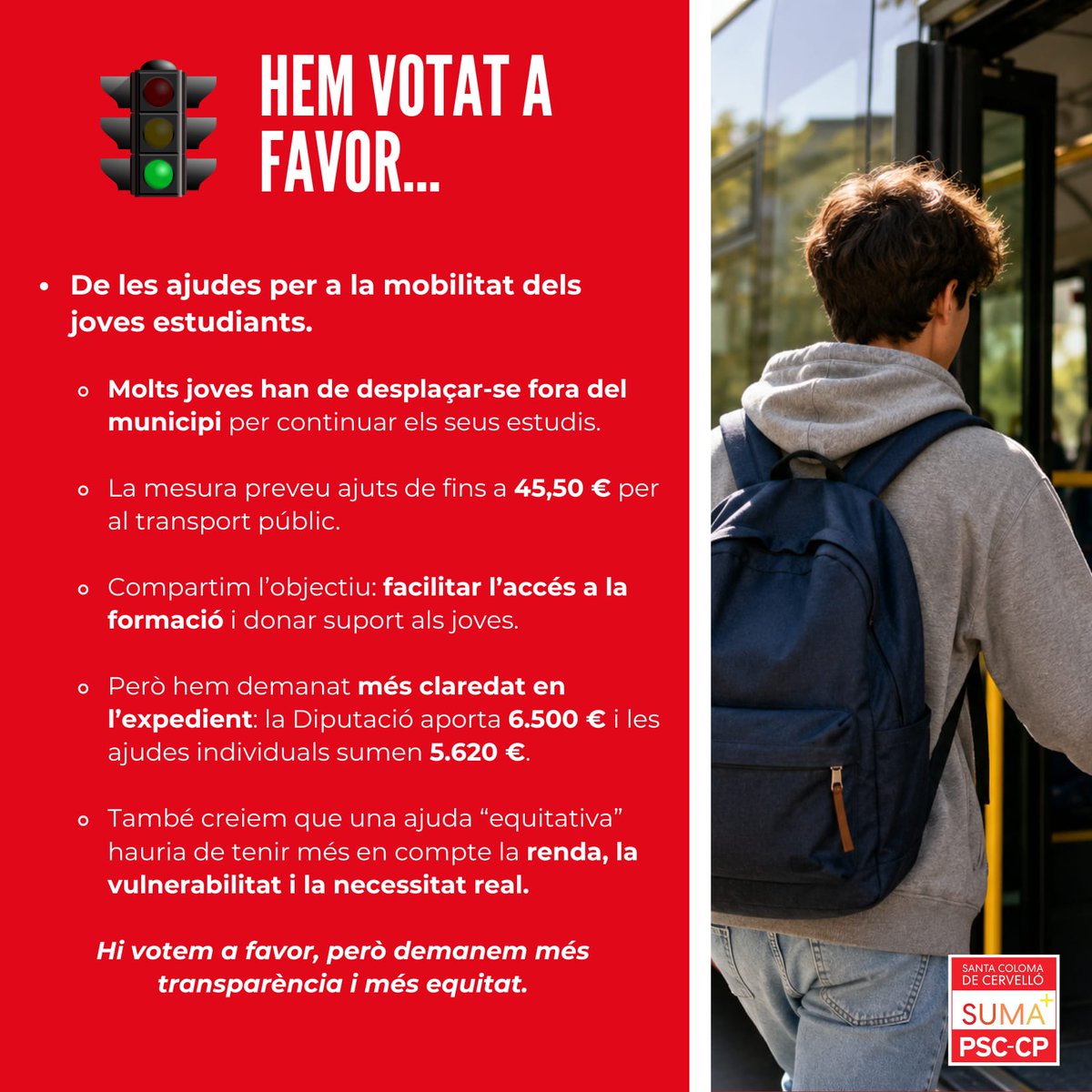 psccolomacerv's tweet photo. Hem votat a favor de mesures positives per al municipi: suport a la mobilitat dels joves, millor aprofitament del sòl públic, garanties sobre el cementiri i defensa de la justícia de proximitat.

A favor, sí. Però sempre amb rigor i garanties. https://t.co/TQdOUSeqZ1
