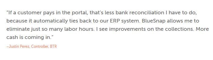 BlueSnapInc's tweet photo. AR automation should do more than send invoices. For BTR, it meant nearly 1,940 hours saved, almost $400K in credit card fees reduced, and faster invoice delivery that helped improve cash flow.

The full story is worth a read
https://t.co/kD1kL7gGZo https://t.co/NXvCmd3rnZ