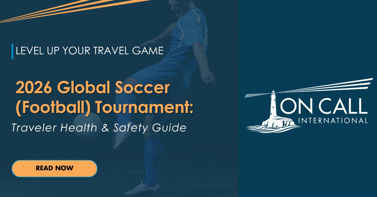 oncallintl's tweet photo. The world’s most anticipated soccer tournament begins on June 11.

Start prepping your travelers to navigate multi-country travel, packed schedules, &amp; extended itineraries with On Call International's Traveler Health, Safety, &amp; Security Guide:

https://t.co/r69dNZSDI7 https://t.co/RdotXoCRJI
