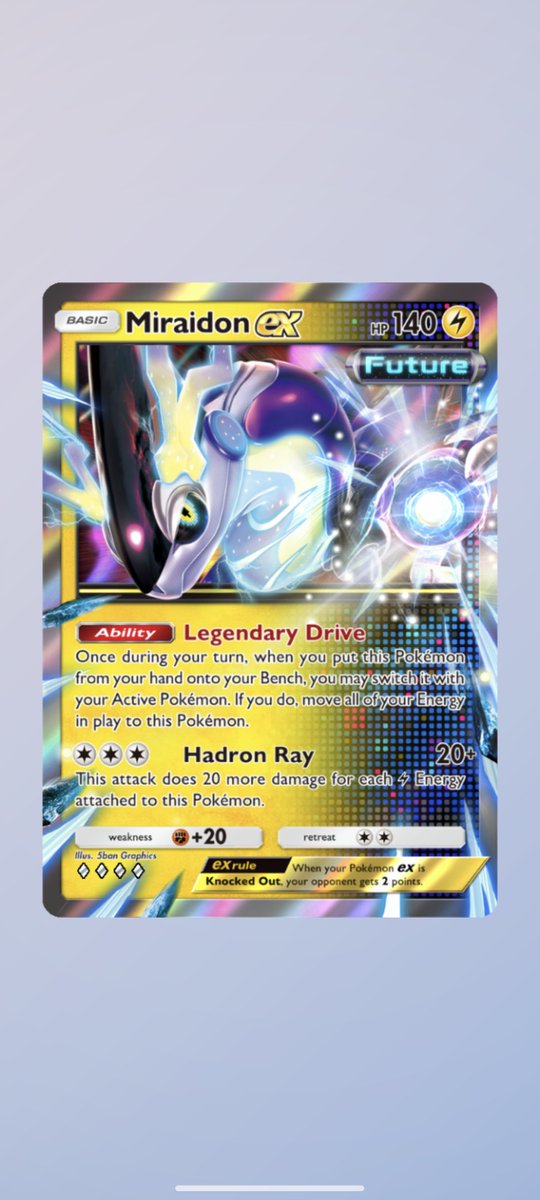 AsprngTrainer's tweet photo. The Future is HERE! ⚡

#Miraidon #Pokemonpocket https://t.co/dbwnBPgHcC