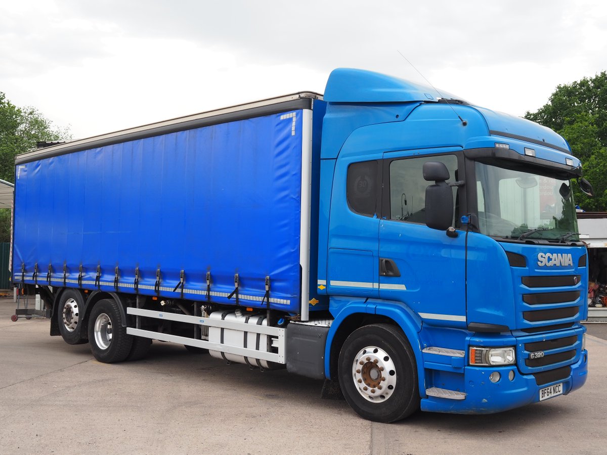 Junction6com's tweet photo. 2014 Scania G320 28 Foot Curtain c/w Taillift POA
3/4 closure cantilever taillift, air con, Alcoa Durabright alloy wheels, 774,000 kilometres, 3 Pedal Optircruise gearbox, Euro 6, for more info please phone 0121 326 6950 or visit https://t.co/4DBR7vRXmd https://t.co/qWcV0kGaka