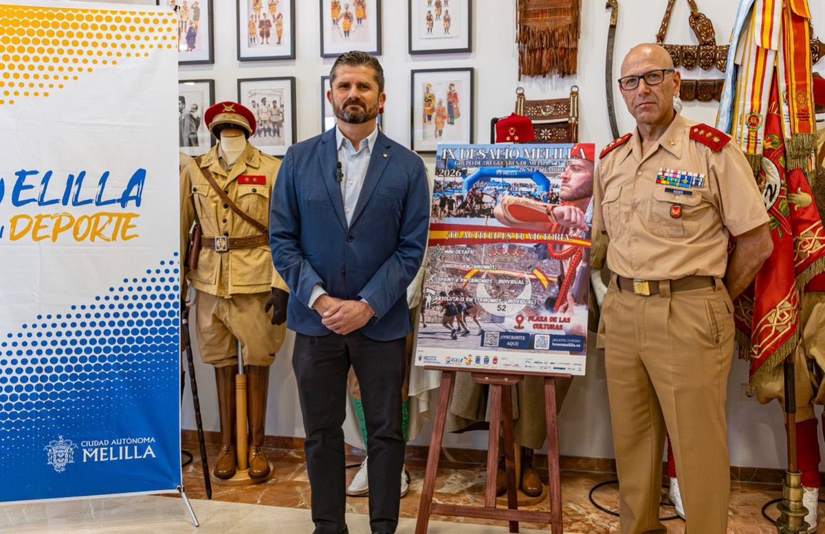 GobiernoMelilla's tweet photo. El consejero de Deportes @MigueFerBon  ha asegurado, en la presentación de la IX edición del ‘Desafío’ de Regulares, que será un evento “más atractivo” gracias a las novedades. https://t.co/SqxfOUJRY2