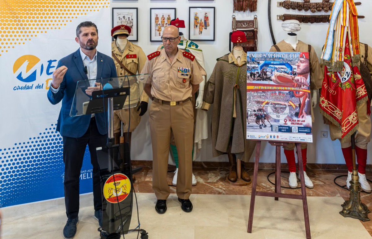 GobiernoMelilla's tweet photo. El consejero de Deportes @MigueFerBon  ha asegurado, en la presentación de la IX edición del ‘Desafío’ de Regulares, que será un evento “más atractivo” gracias a las novedades. https://t.co/SqxfOUJRY2