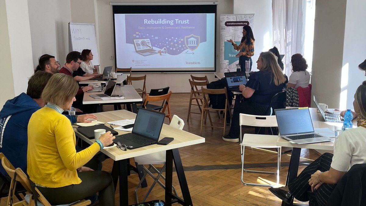 TransitionsMag's tweet photo. Over two days in Prague (29–30 April), Transitions officially launched Rebuilding Trust: A Multi-Stakeholder Data-Driven Journalism Initiative for Democratic Resilience. https://t.co/4QT3NaQxgO https://t.co/xKpS2FSdMW