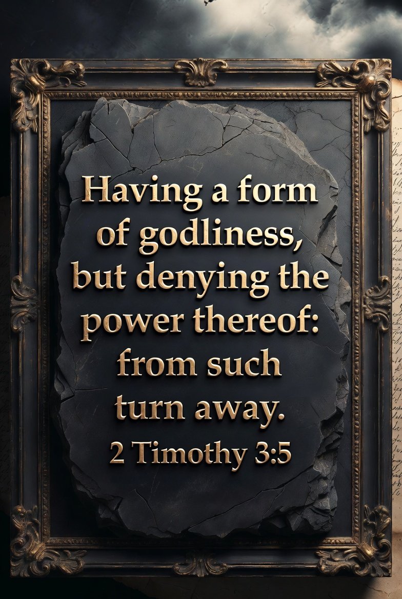 creatorclues's tweet photo. Some "snapshot" gems from 2 Timothy 3.

How is "the power" manifested in life?

Having a form of godliness,
but denying the power thereof:
from such turn away.
2 Timothy 3:5 https://t.co/FnqLrPsEq8