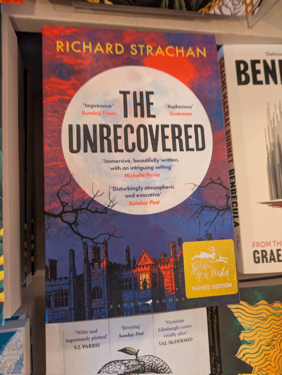 RWStrachan1977's tweet photo. More copies of Night Fire and The Unrecovered signed at Edinburgh's greatest bookshop, @GoldenHareBooks (who deserve a prize for selling so many of the paperback!) https://t.co/SgCF6XTAtL