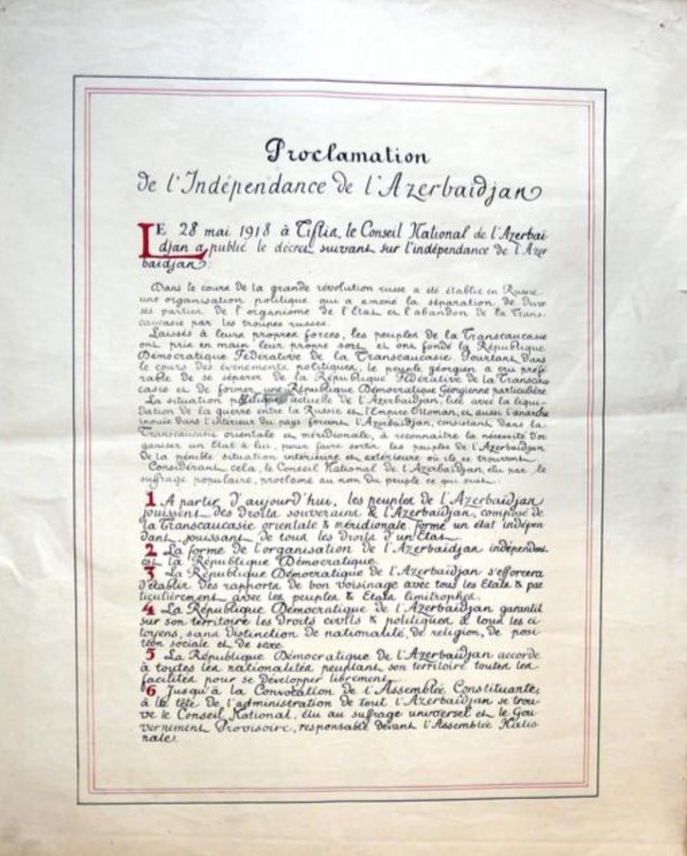 AzEmbMex's tweet photo. 28 May – Azərbaycanın Müstəqillik Günüdür! 🇦🇿

1918-ci ildə qurulan Azərbaycan Xalq Cümhuriyyəti müsəlman Şərqində ilk dünyəvi, parlamentli və demokratik respublika kimi tarix yazdı.

Müstəqilliyimiz əbədi və sarsılmaz olsun!
Bayramınız mübarək, əziz həmvətənlər! 🇦🇿

#28May #MüstəqillikGünü