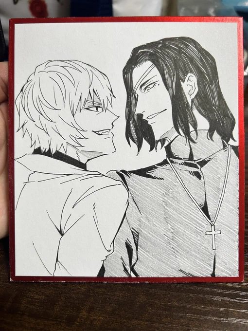 ハンザさんとジェスターくんの色紙➰ 