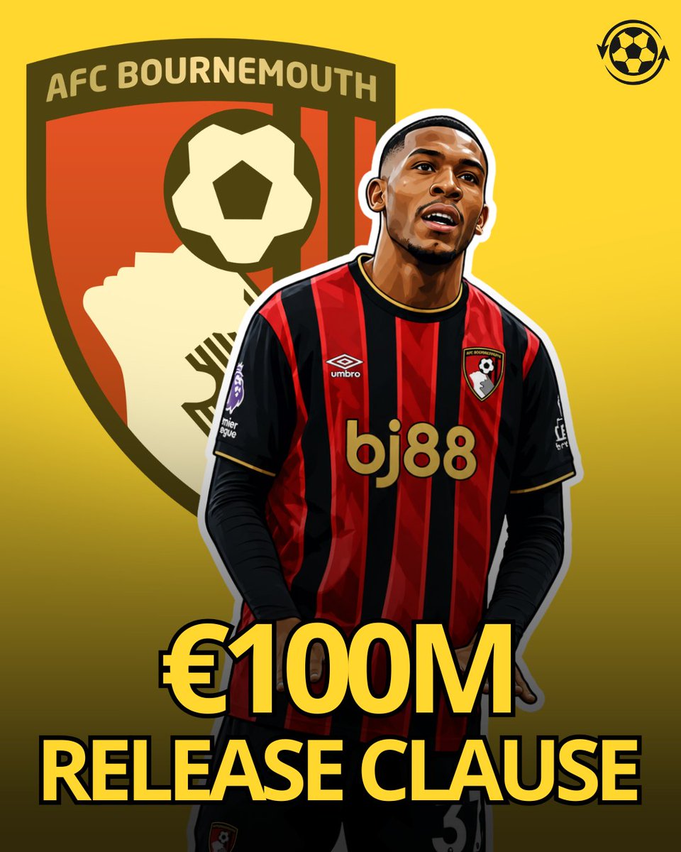 DeadlineDayLive's tweet photo. 🚨 Rayan’s €100M release clause will not become active until 𝗡𝗘𝗫𝗧 𝗦𝗨𝗠𝗠𝗘𝗥, and Bournemouth currently have no intention of selling the Brazilian in this transfer window.

The 19-year-old is also happy to stay at the club and is looking forward to playing Europa League football next season.

(Source: @JacobsBen)