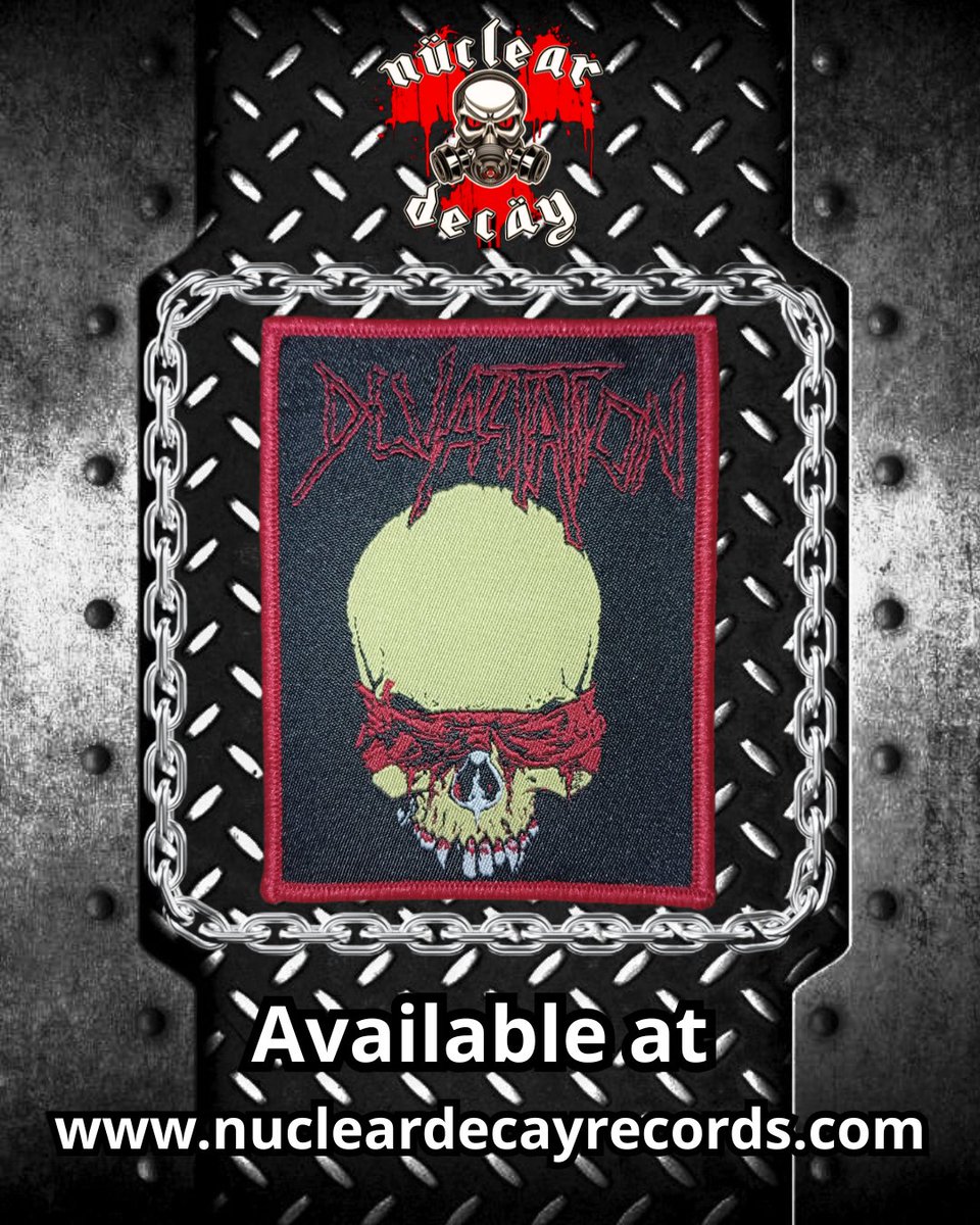 NuclearDecayRec's tweet photo. Devastation Woven Patch 🤘 Available at https://t.co/H4lD30GoYS
#metal #thrashmetal https://t.co/AcZaE6god0