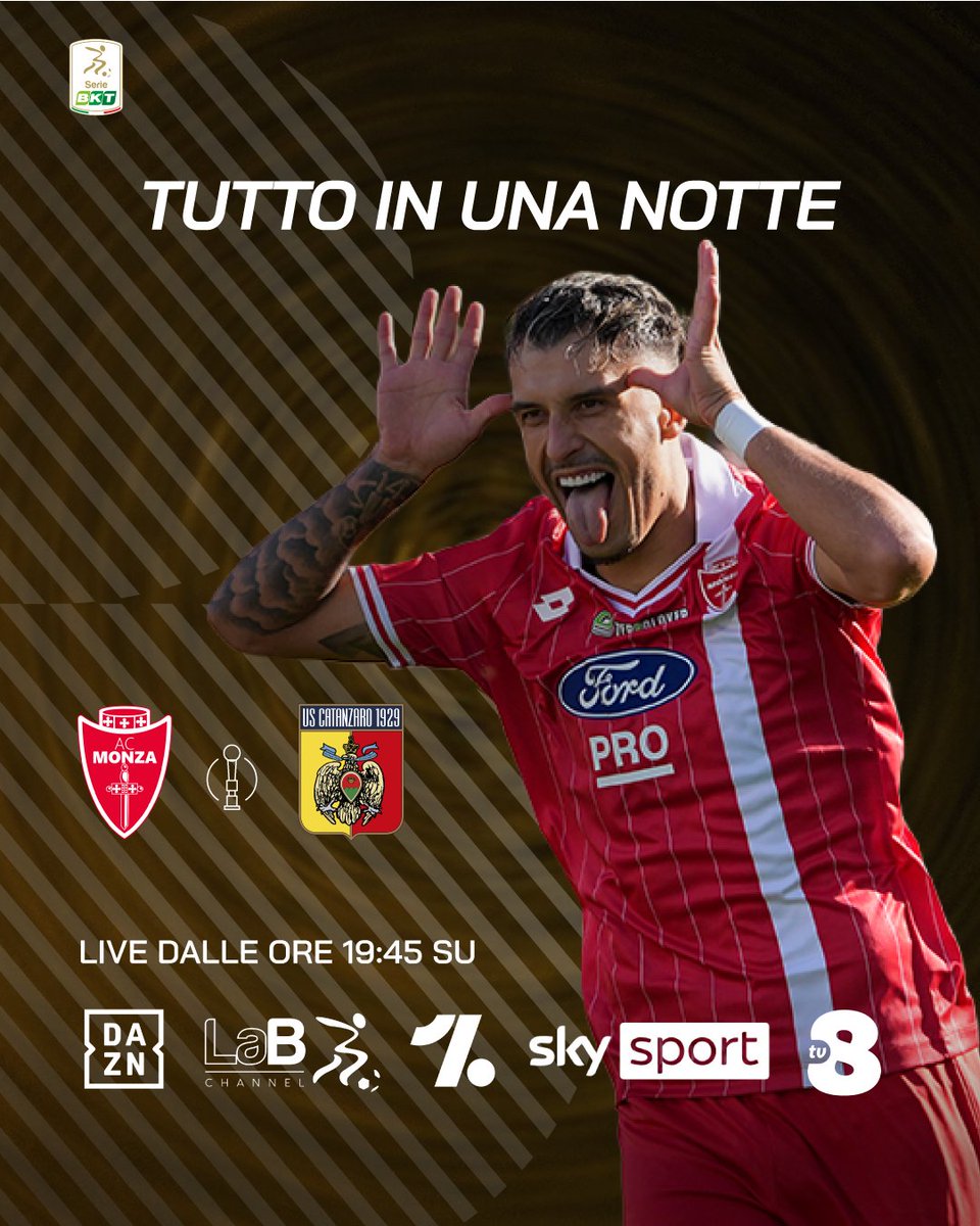 Lega_B's tweet photo. 𝐓𝐨𝐧𝐢𝐠𝐡𝐭 𝐢𝐬 𝐭𝐡𝐞 𝐧𝐢𝐠𝐡𝐭 💫 ⚽
Where to watch the match 👇
📡 Live on @DAZN_IT , @SkySport , @PrimeVideoIT &amp; @OneFootball 
📺 Free-to-air on @TV8it
🌍 Streaming live in 151 countries worldwide
🕣 Kick-off at 8:00 PM CEST https://t.co/WtutuSSBNo