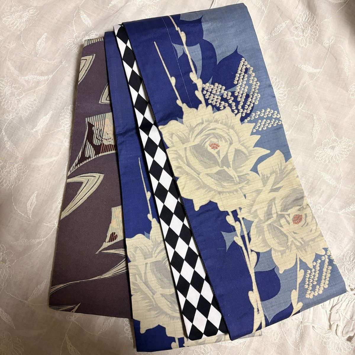 麻のハ堂西巣鴨支店 #麻のハ堂 × #ロマンチカ商會 コラボがま口バッグ