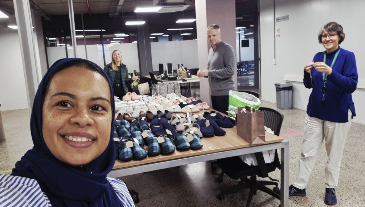 WatchmakerGeno1's tweet photo. Data isn’t the only thing our teams have been generating lately. 😅 

Across Boulder &amp; Cape Town, Watchmakers came together to support survivors, vulnerable children, &amp; local communities through donation drives, food support, &amp; Slipper Day giving.

#WatchmakerGivesBack https://t.co/RA56BriW88