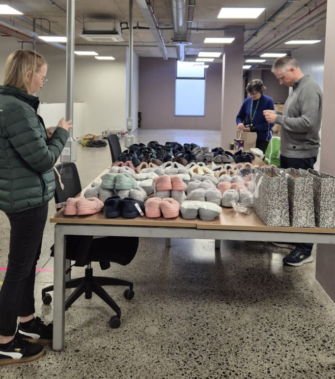 WatchmakerGeno1's tweet photo. Data isn’t the only thing our teams have been generating lately. 😅 

Across Boulder &amp; Cape Town, Watchmakers came together to support survivors, vulnerable children, &amp; local communities through donation drives, food support, &amp; Slipper Day giving.

#WatchmakerGivesBack https://t.co/RA56BriW88
