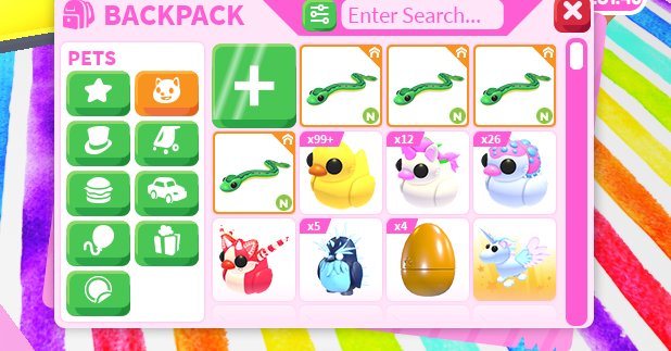 juliaknight156's tweet photo. heres my haul after many days of grinding on adopt me and it was so worth it i got so many of the ones i wanted even the legendary which is so rare but it was the best grinding i have done so far https://t.co/NrssMnXAZ1