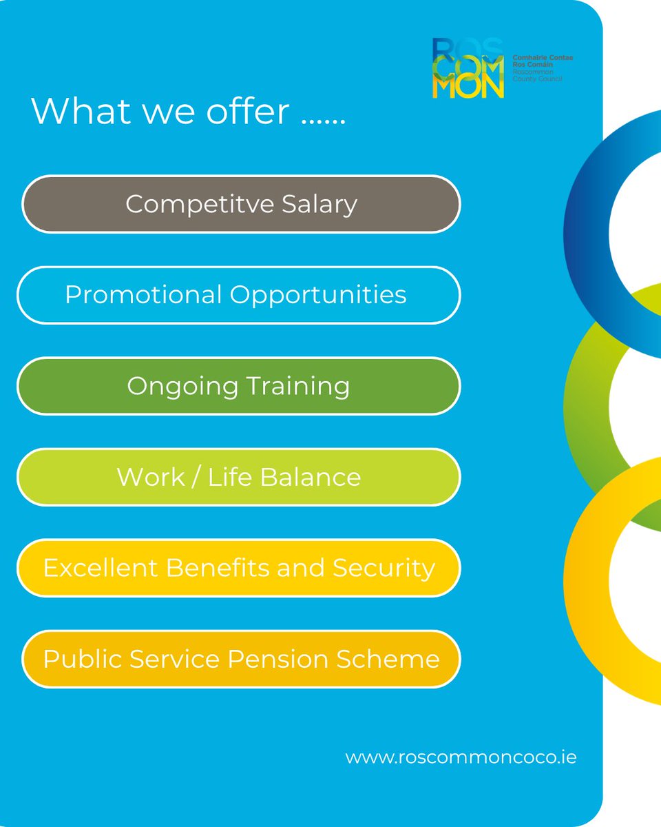 roscommoncoco's tweet photo. County Council are recruiting 📢

https://t.co/nUNjPop5Lx 💻

Comhairle Contae Ros Comáin i mbun earcaíochta 📢

 https://t.co/nUNjPop5Lx 💻 https://t.co/utHtulUejX
