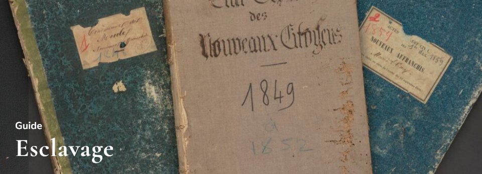ArchivesDep971's tweet photo. [🆕#EnLigne] A l'occasion du Mois des Mémoires 2026 #esclavage, un nouvel instrument de recherche vient d'être mis en ligne sur le site web des #ad971 : "état des registres nominatifs des esclaves et des nouveaux citoyens, conservés dans nos fonds". 
🔗https://t.co/ZEHOTOlWjU https://t.co/N76trc6HJE