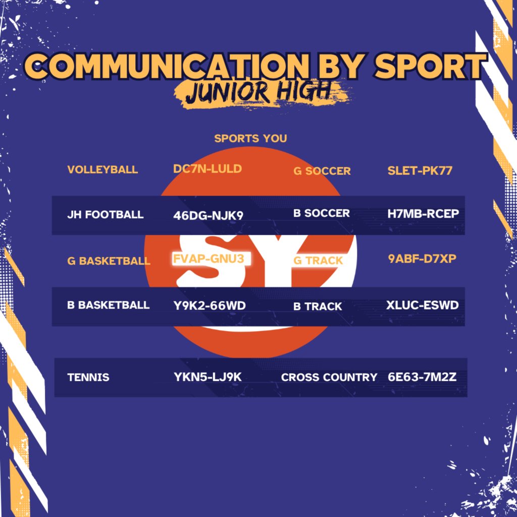 EvermanISD's tweet photo. Stay connected through SportsYou for the latest schedules, workouts, camp updates, practice changes, and announcements from coaches.

Be sure to join your team’s SportsYou group using the code provided by your coach or campus athletics department. https://t.co/AL0cvAMyMU