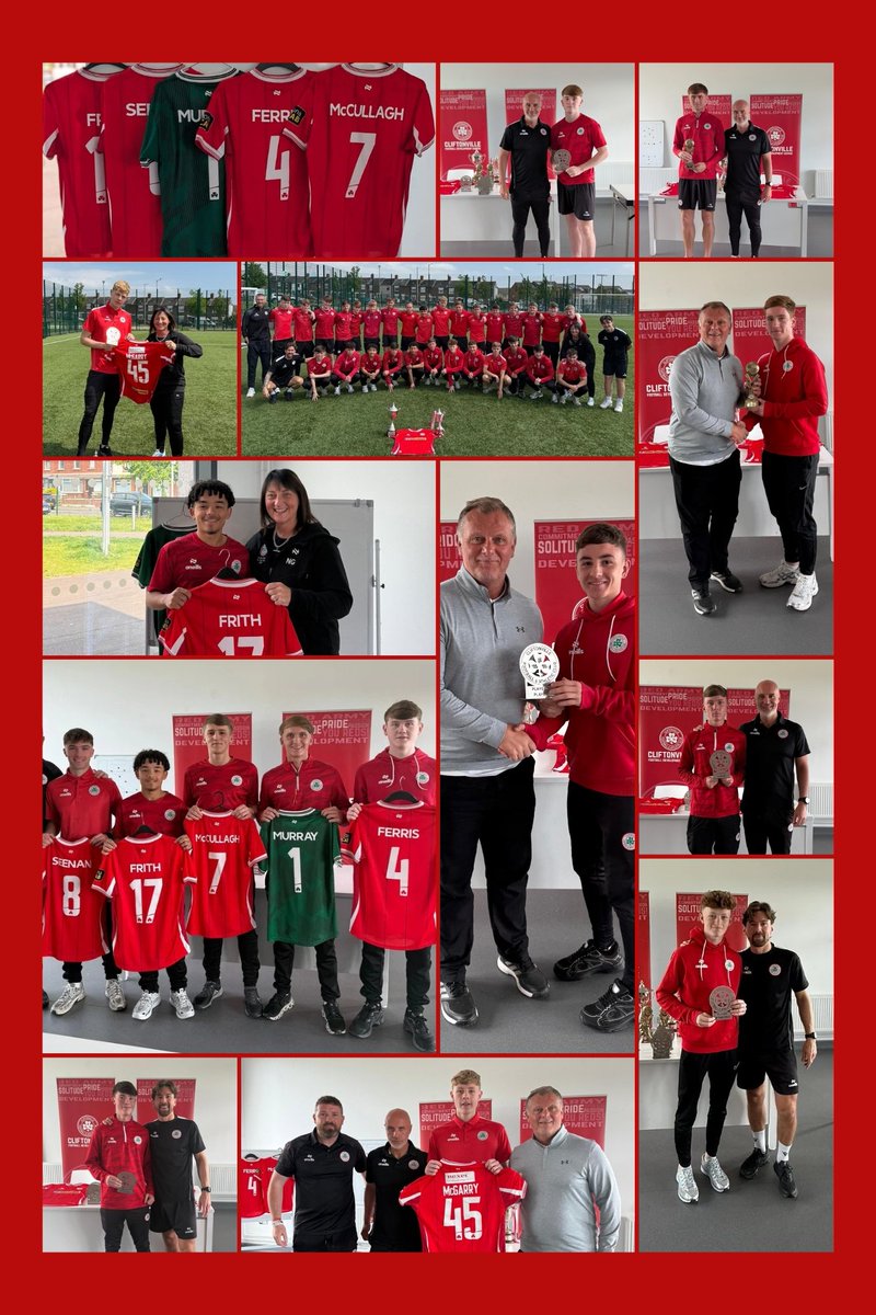 CliftonvilleFDC's tweet photo. A brilliant day celebrating our Full-Time Academy players and staff.
A lot of hard work and memories behind every award handed out today. 
For some, the journey continues. For others, a new chapter begins. Good luck to them all.
Cliftonville FC https://t.co/2mnOn8q2Uj