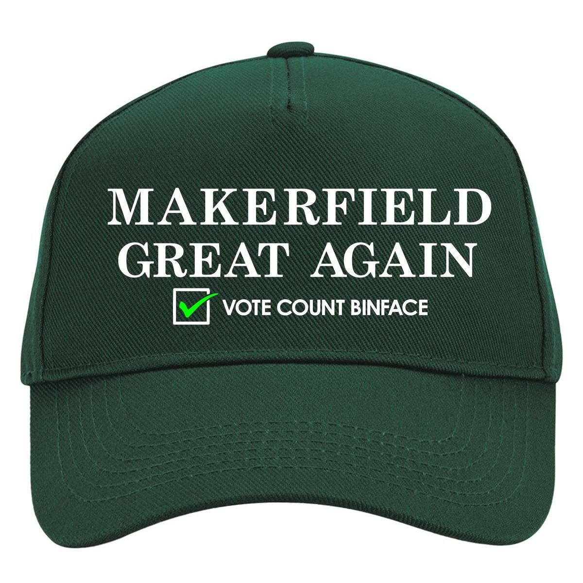 CountBinface's tweet photo. YES! It’s the by-election merch you never (knew you) needed. Due to phenomenal public demand - from two people - the geniuses @balconyshirts are doing #Makerfield Great Again t-shirts and caps, and 50% of my proceeds goes to @Shelter. Get ‘em at https://t.co/bRoUFph1cD https://t.co/EY7a0Rn5YY