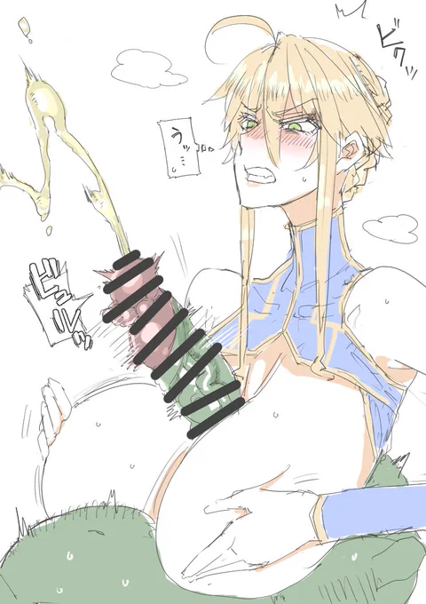 またパイズリ描いたんだけど別にパイズリが好きな訳ではないんだよな TTUEが仲間の命を守る為にロイヤル乳を使って汚いゴブリンチ〇ポをたどたどしいロイヤルパイズリでシゴき、 FJMRさんの何倍もの勢いで射精される汚汁を見て(これを今から中に出されるのか…)と戦慄する表情が好きなだけなんだよ…