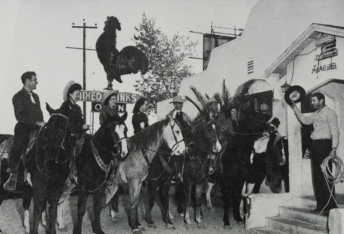 VintageVegas's tweet photo. The Red Rooster opened around 1931 on Highway 91—years before the Strip became the Strip. Part café, bar, and gambling stop, it helped prove Las Vegas Boulevard’s potential long before mega-resorts arrived. Today, the site is giving birth to Hard Rock Las Vegas. #VintageVegas https://t.co/BkJqmekyV6