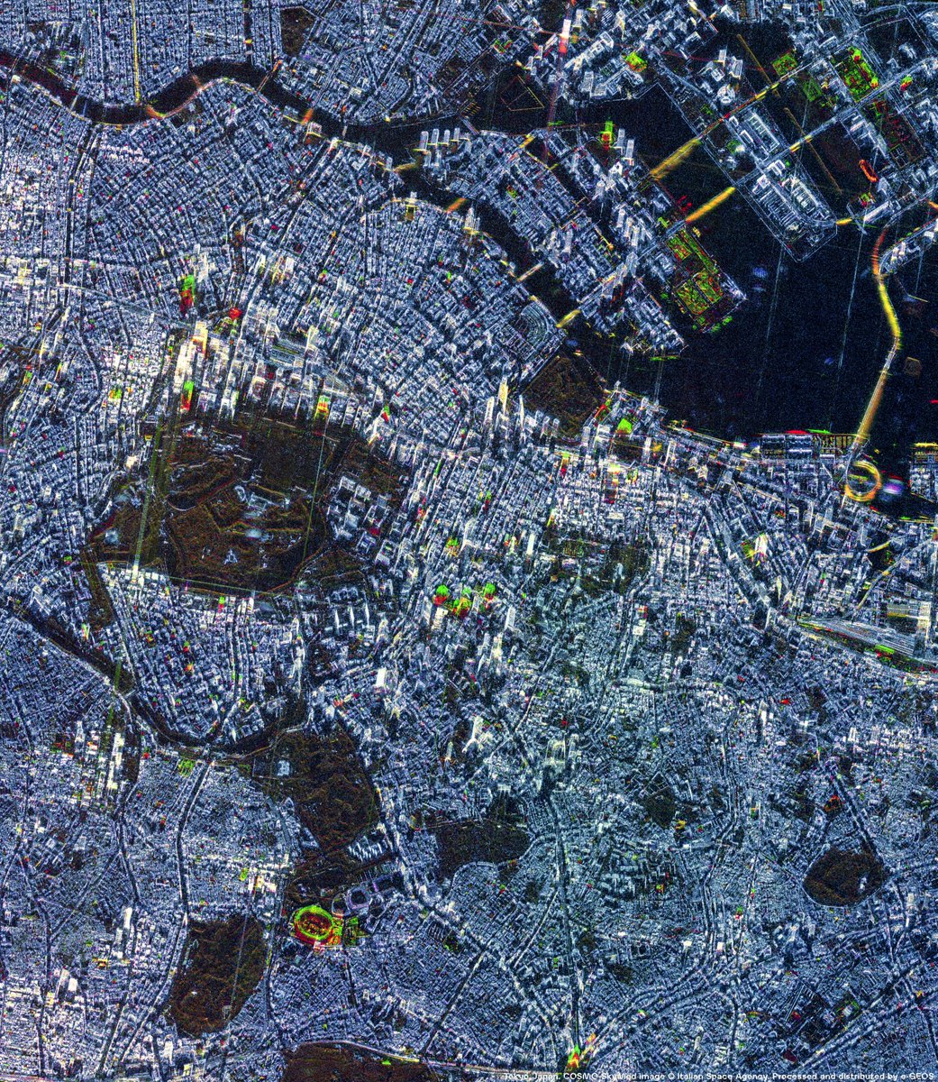 e_geos's tweet photo. 🛰️ The strategic collaboration agreement between e-GEOS, part of @LDO_Space, and @synspective will leverage the integration of COSMO-SkyMed data - of @ASI_spazio and the Italian @MinisteroDifesa, for which e-GEOS is the exclusive global distributor - with Synspective’s StriX satellite data through the companies’ multi-sensor platforms and value-added processing capabilities.

🌍 The partnership will enable the development of innovative Geoinformation services aimed at enhancing information superiority across a wide range of domains, from environmental monitoring to the protection of strategic assets.

🔗 Read the Press Release: https://t.co/KXAzvCf2cS

📸 Tokyo, Japan. COSMO-SkyMed image © Italian Space Agency. Processed and distributed by e-GEOS
📸 Rome, Italy. StriX image © Synspective Inc.

#WeUnlockEarth

@telespazio | @ASI_spazio | @LDO_Space | @GAF_Munich | @LDO_Fondazione