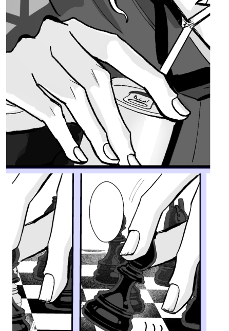 💀の爪描き分けてひとりでニヤニヤしてる 