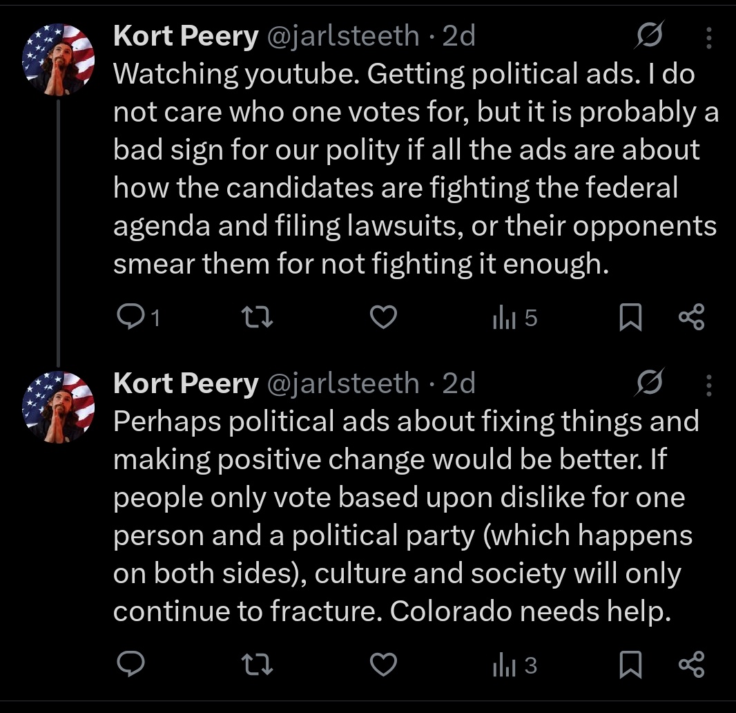 jarlsteeth's tweet photo. @Timcast Haven't even seen a single Republican ad yet. Almost like YouTube (Google) is selectively showing them. Sounds like what Eric Weinstein was saying about Google reminders in the 2020 election. https://t.co/WVqfoyb2ss