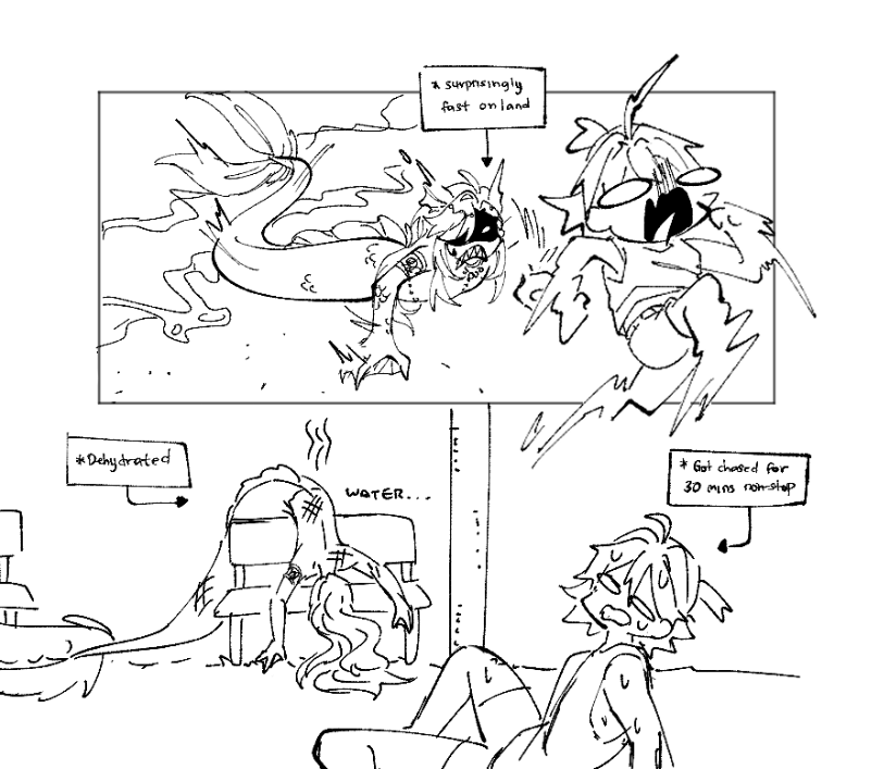 ilikhain's tweet photo. Lionfish Mermaid AU

Found an old silly comic of Gaming and merLyney https://t.co/FO5UCLRZ0y