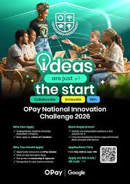 FundrAI2's tweet photo. OPay | Google National Innovation Challenge 2026

For Nigerian undergrads building tech solutions.  
Focus: Fintech, Healthtech, AI, Edtech, Cybersecurity, Agritech, Climate, SME tools.

Win: ₦10M grant, 300k Scholarship,etc
Deadline: 14 June 2026
Apply:  https://t.co/3pwcRwTkvG https://t.co/V8Y7wLBhv7