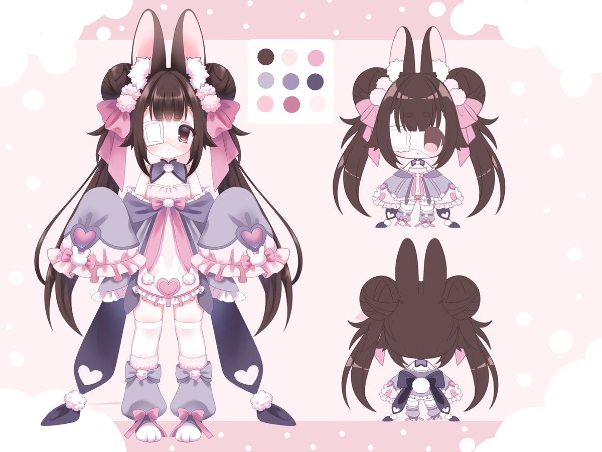 catdogcaily's tweet photo. omg i have finally obtained a design i have wanted since it was teased and i just cant hold myself back with keeping it to myself :3 BEHOOLDDDD~!
@__marukoo__ makes the cutest designs in the most adorable style :3 
the 2nd one is my bunny KURO :3 https://t.co/YWhooJtsRR