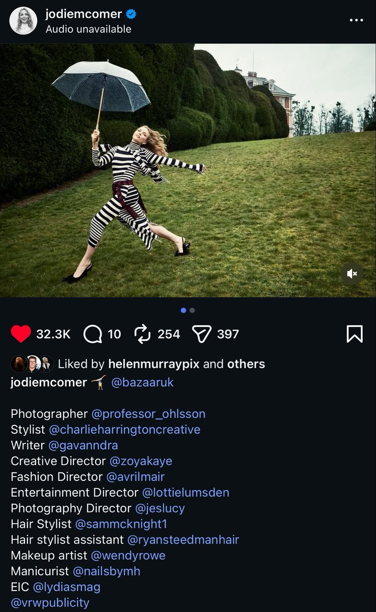jodiemcoma's tweet photo. jodie comer via instagram 

“🤸 @BazaarUK” https://t.co/5bGVOTR0NT