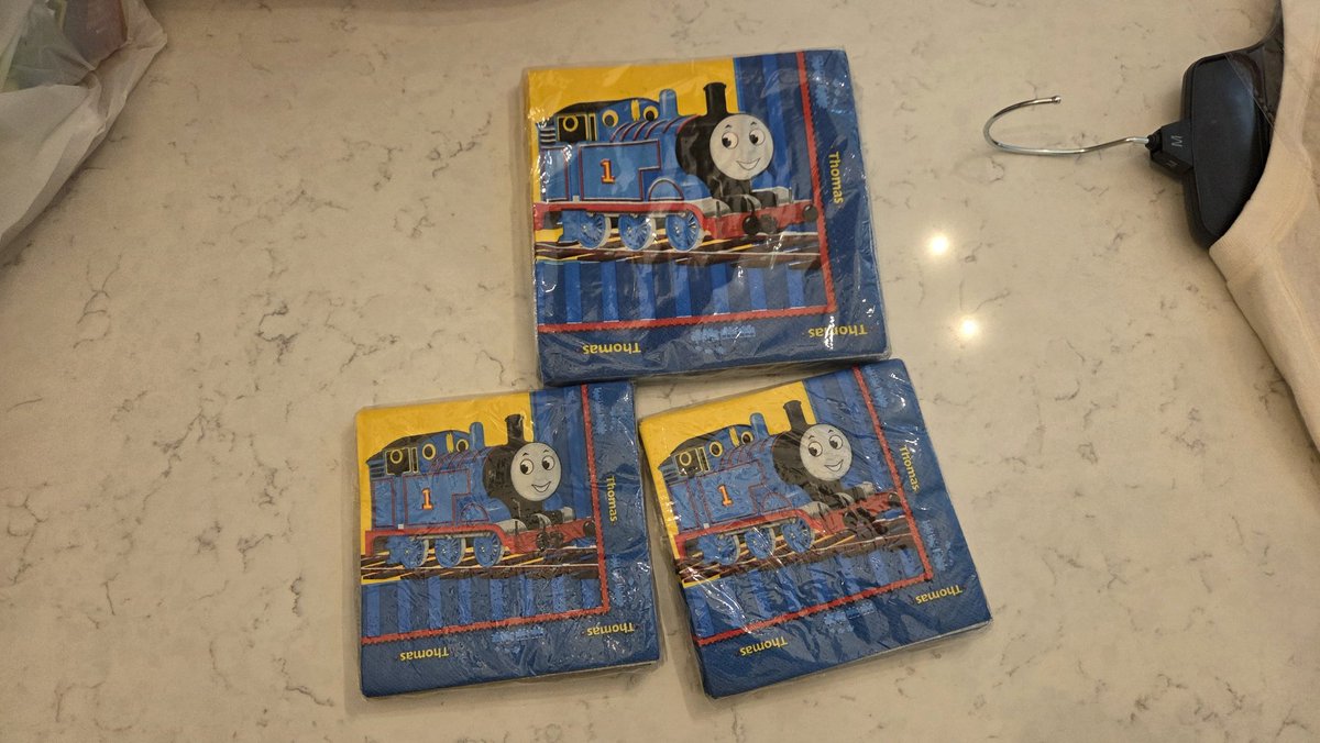 RealThomasTalk's tweet photo. More Thomas The Tank Napkins arrived https://t.co/M6PPUTs9Pj