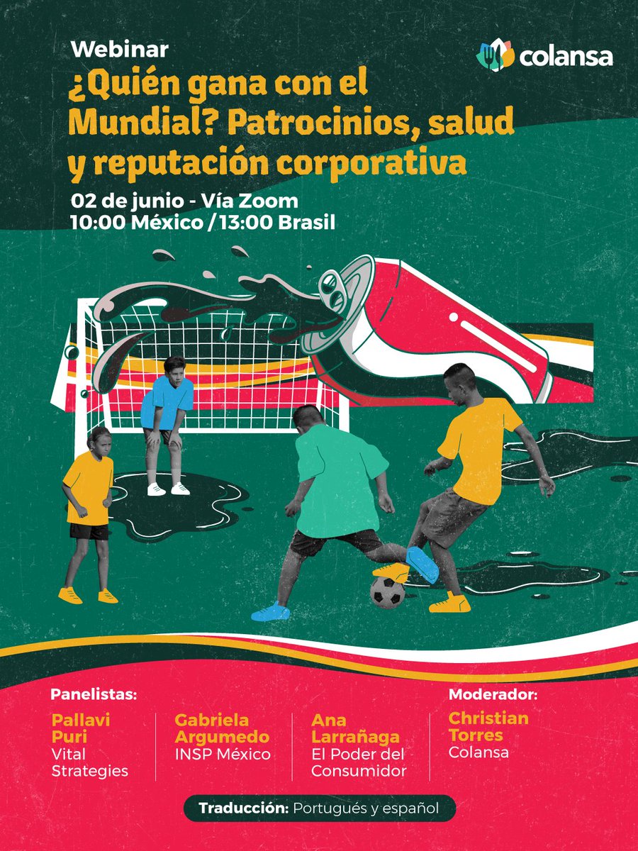 ColansaLAC's tweet photo. En vísperas de la Copa del Mundo, el Nodo de Interferencia de la Industria de Colansa invita al webinar ¿Quién gana con el Mundial?. Inscripciones https://t.co/ugfkMxS1uj https://t.co/kzUztc1gEe