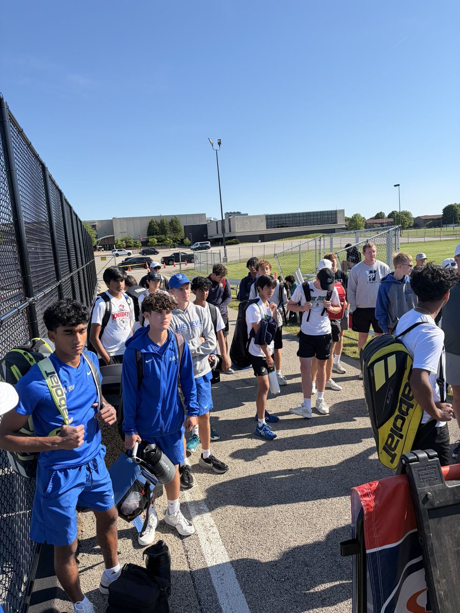 CoachCup's tweet photo. Our @SCNAthletics boys tennis team is about to compete in the @IHSAState finals baby!  Let’s go!!! https://t.co/MMkFhLBfG6