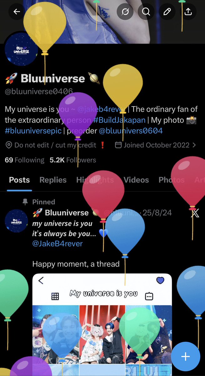 bluuniverse0406's tweet photo. นุมีลูกโป่งด้วยแหละ 🎂 https://t.co/qfYhuvqasE