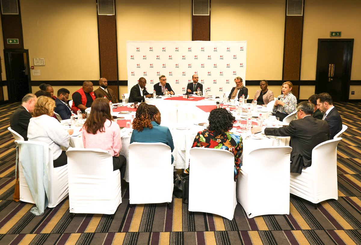 IFRCAfrica's tweet photo. The IFRC and @RedcrossSa today convened diplomatic partners and key stakeholders for a Diplomatic Breakfast in Pretoria, South Africa, under the Global Climate Resilience Platform.

This engagement aims to advance collaboration, investment and collective action for climate resilience across Southern Africa.

As climate-related disasters continue to intensify — stronger partnerships between humanitarian actors, governments and the private sector are critical to strengthening preparedness, protecting vulnerable communities and building long-term resilience.

#GlobalClimateResilience #InvestingInResilience