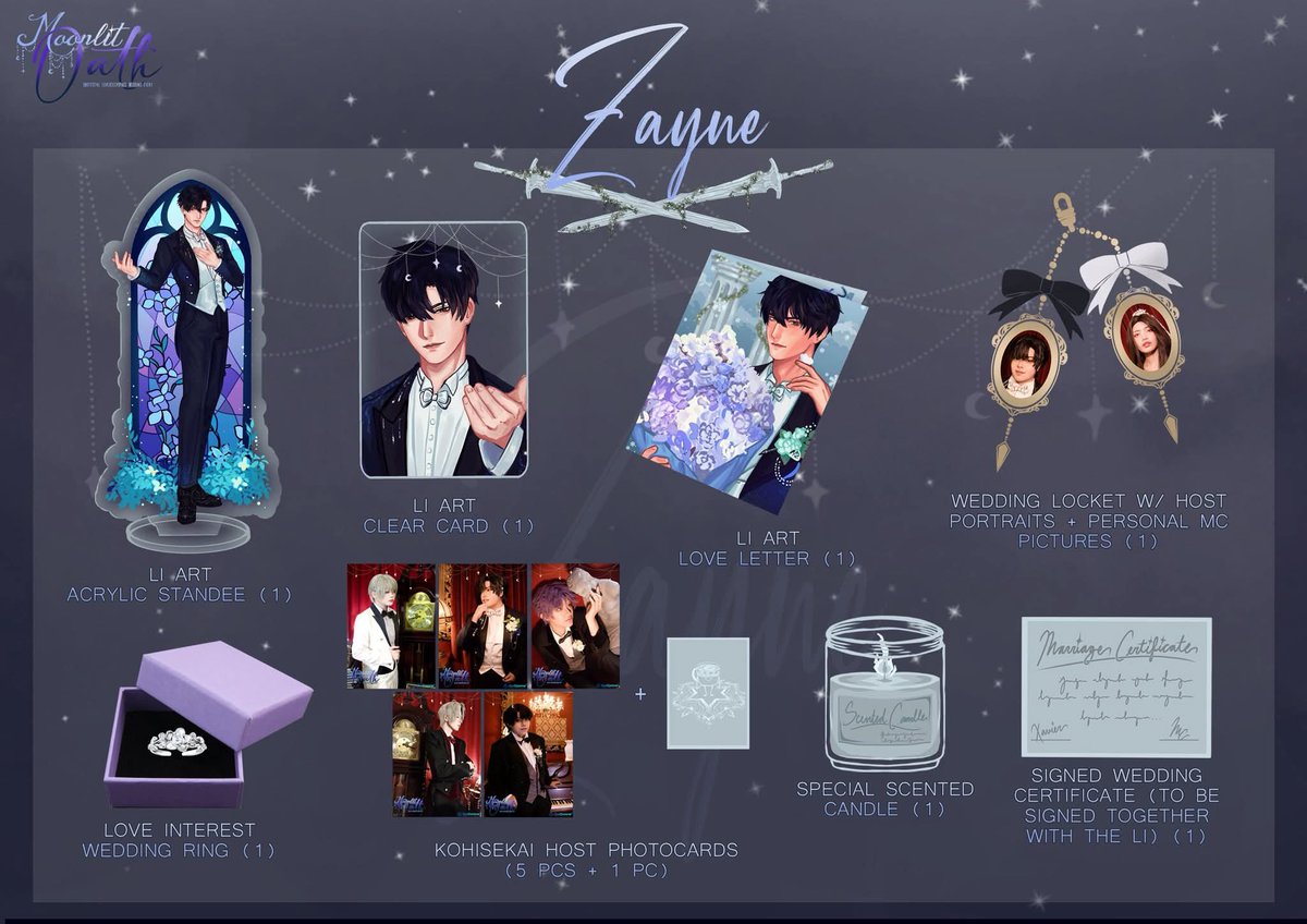 KohisekaiTeam's tweet photo. Here's the preview of the full merch inclusion kit designed for your designated love interests. 

Event registration link:
https://t.co/JovOHckMQz

 Pre-Order link: 
https://t.co/oXBDb5P7PV

 #lads #kohisekaiteam #loveanddeepspace https://t.co/XcjvMNtYSX