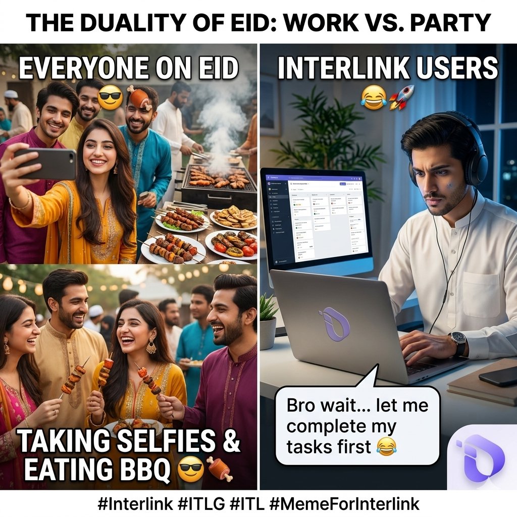HPHAMZA4's tweet photo. Everyone on Eid: Taking selfies & eating BBQ ππ
InterLink users: βBro waitβ¦ let me complete my tasks firstβ ππ #Interlink #ITLG #ITL #MemeForInterlink
@MrZafuuuu https://t.co/coGcak9JVb