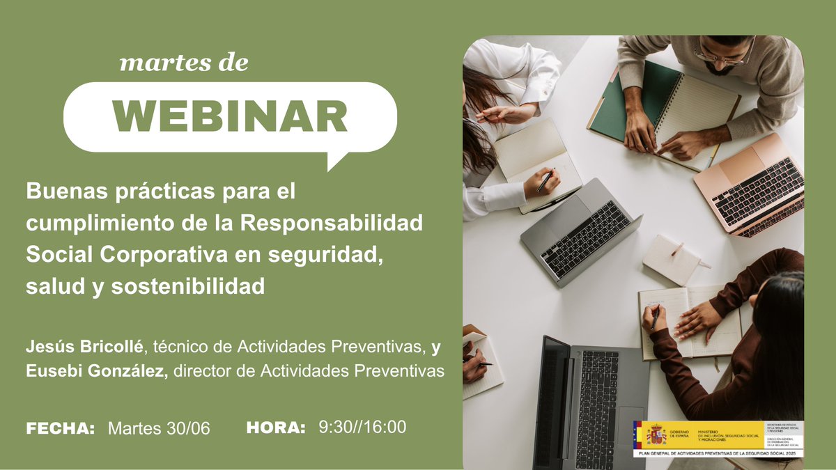 Intercomarcal's tweet photo. 💡¿Puede la prevención convertirse en un valor diferencial para tu empresa?

Descubre cómo integrar seguridad, salud y sostenibilidad en tu estrategia de RSC.

📆 30/06/2026
🕐 9:30h https://t.co/9V8oFWslUr
🕐 16:30h https://t.co/tc3m6WGuXK
🗣️ Jesús M. Bricollé y Eusebi Gonzalez https://t.co/7gSSGEHm5D