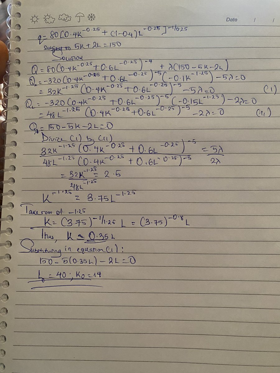 alexanderlinda_'s tweet photo. Whenever I’m bored, I solve mathematical economics😎😎 https://t.co/YcnvDyT7Dx